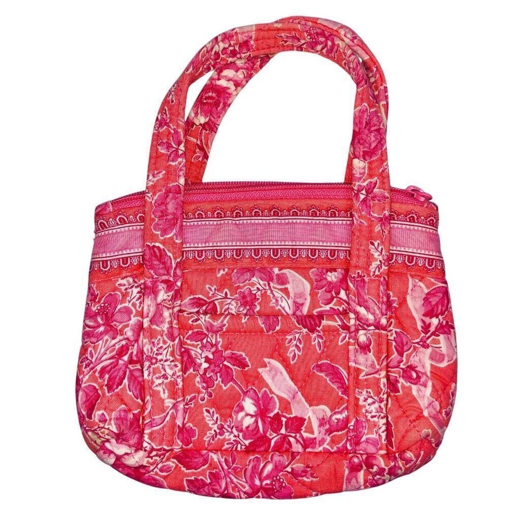 Vera Bradley Hope Toile Pocketbook Mini Pink Purse Breast Cancer